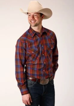 ROPER 825 WINE AND PERI PLAID