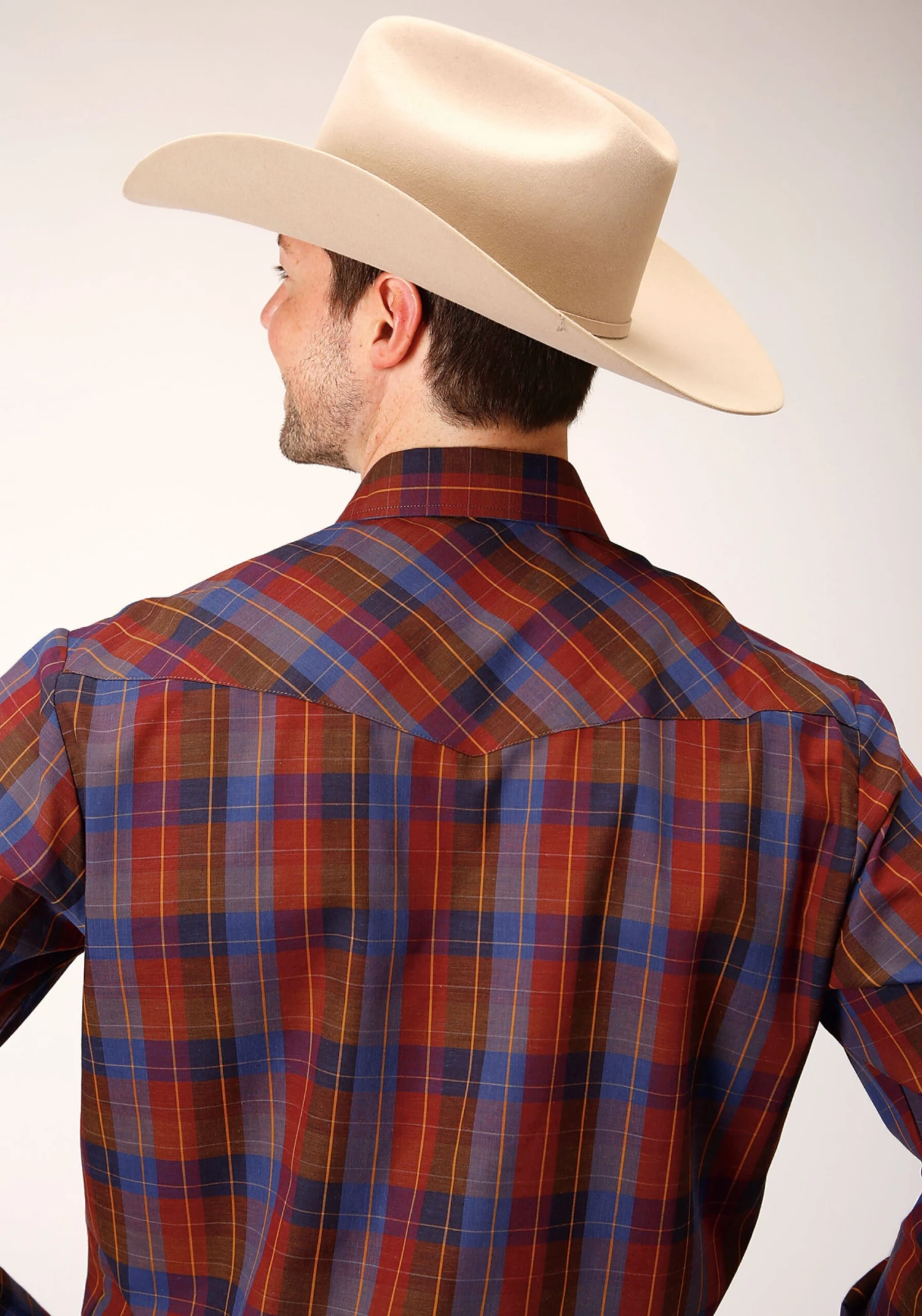 ROPER 825 WINE AND PERI PLAID - Image 3