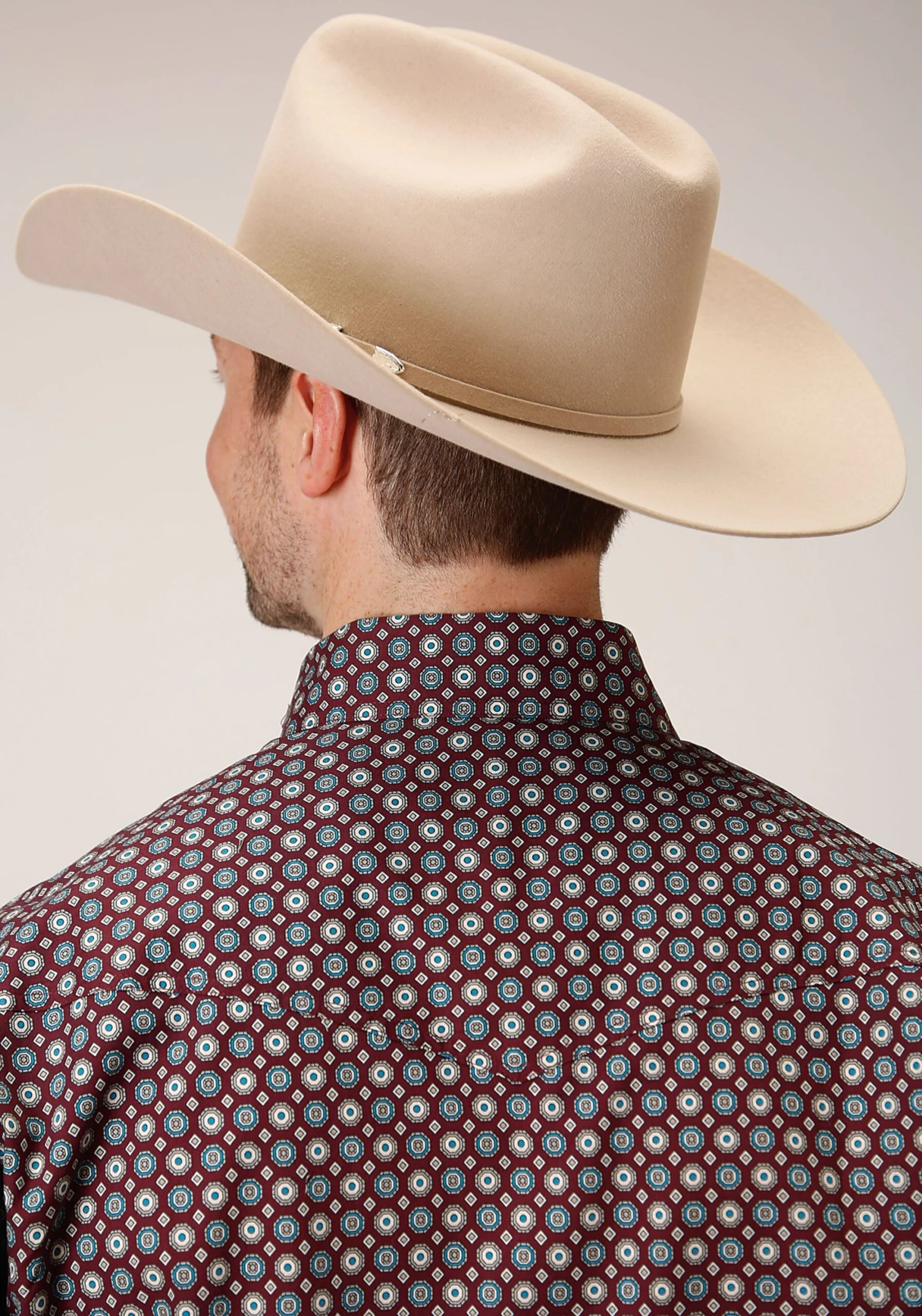 ROPER 1379 RED CURRANT FOULARD - Image 3