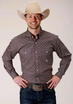 ROPER 1379 RED CURRANT FOULARD