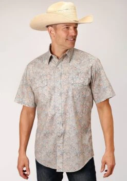 Roper Dot Paisley Short Sleeve Shirt