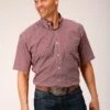 Roper Red Diamond Foulard Short Sleeve Shirt