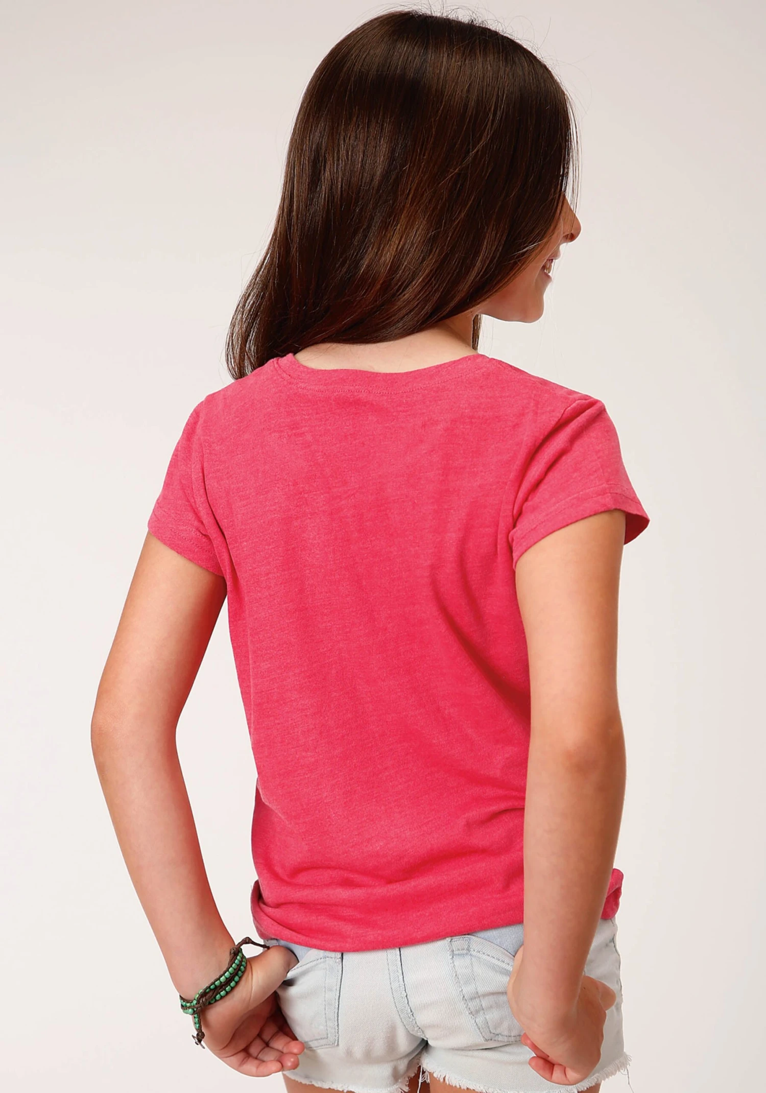 Roper Watermelon Pink Jersey Knit Short Sleeve Tee - Image 3