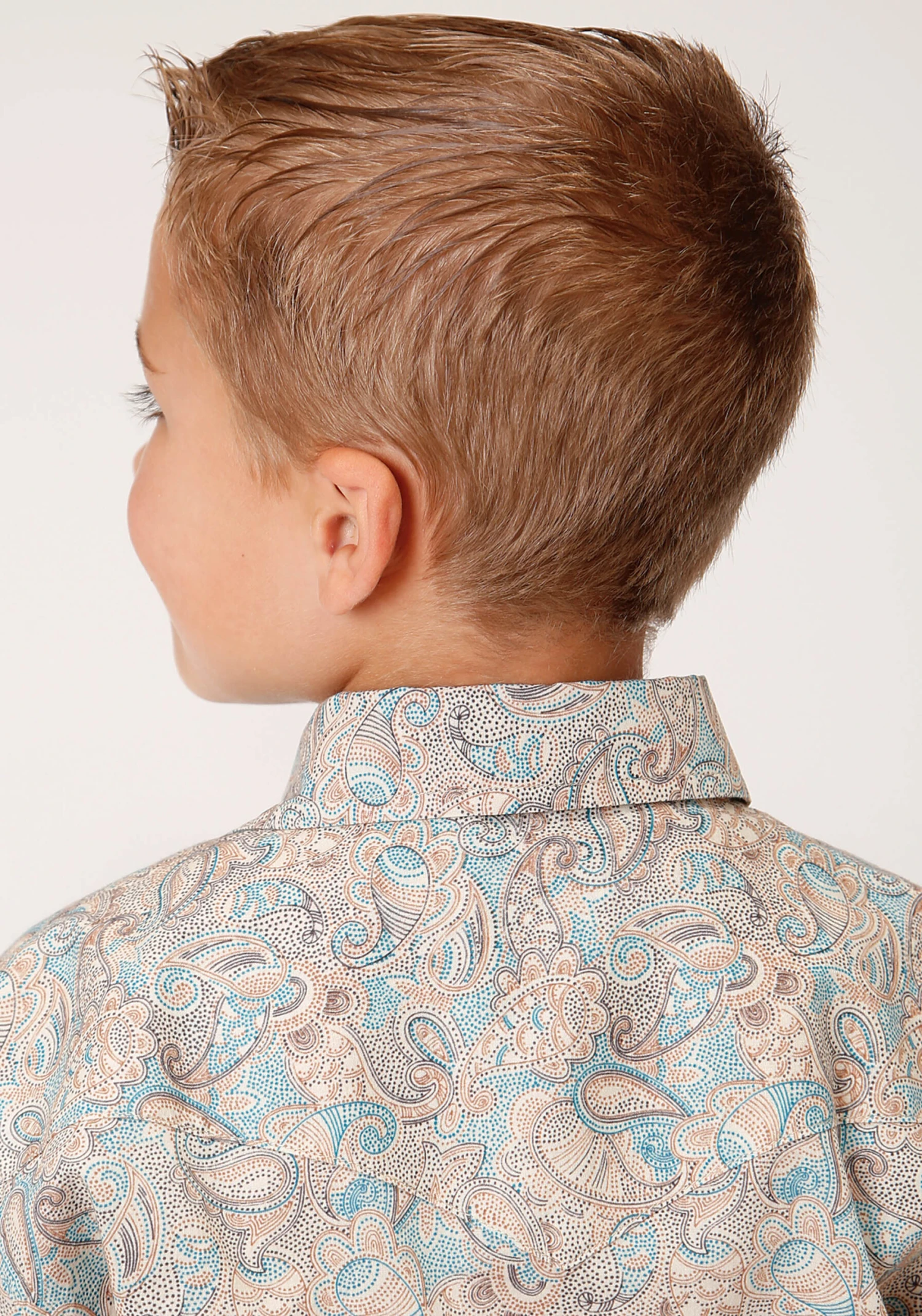 Roper Dot Paisley Long Sleeve Shirt - Image 3