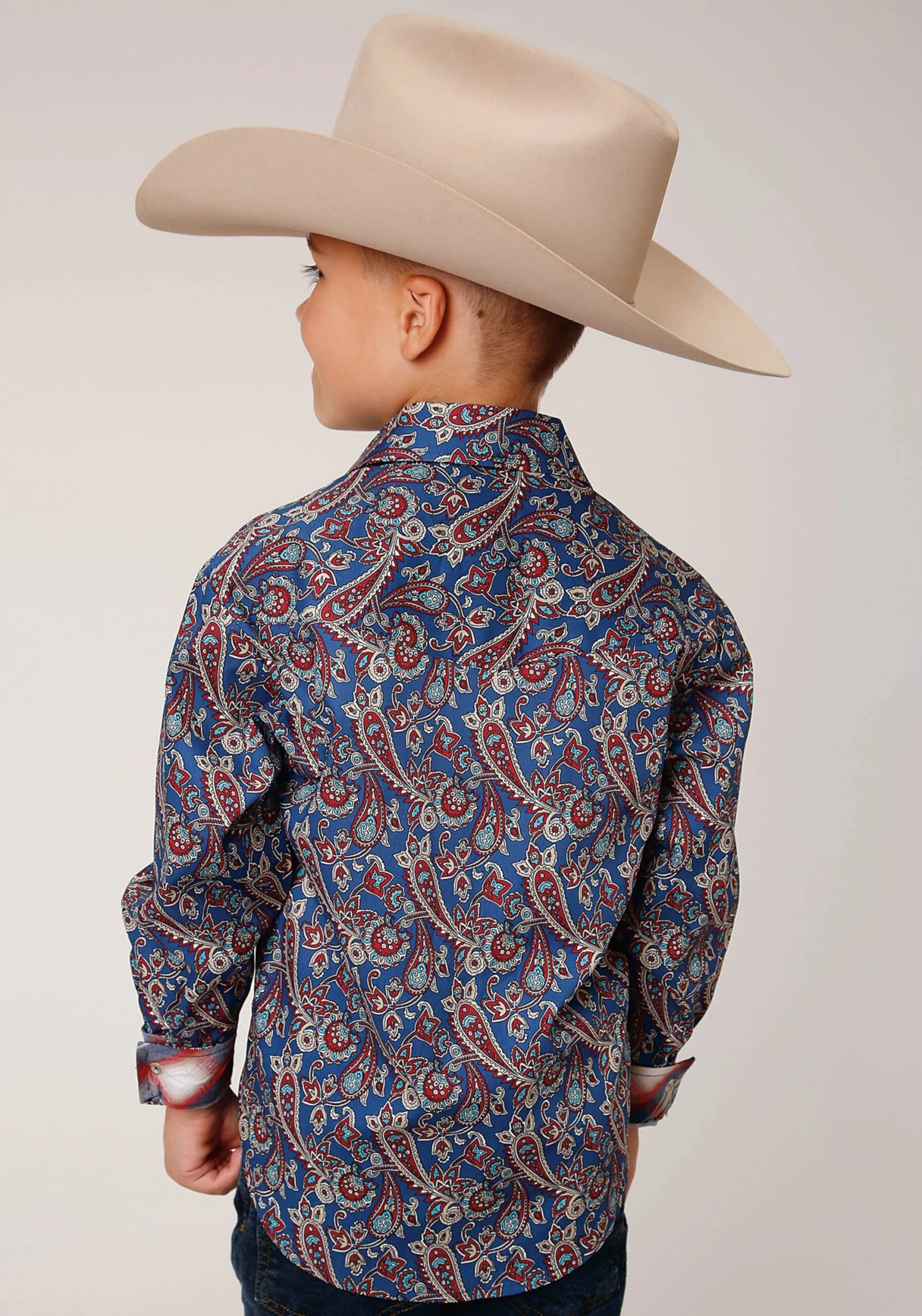Roper Western Snap Long Sleeve Shirt - Image 3