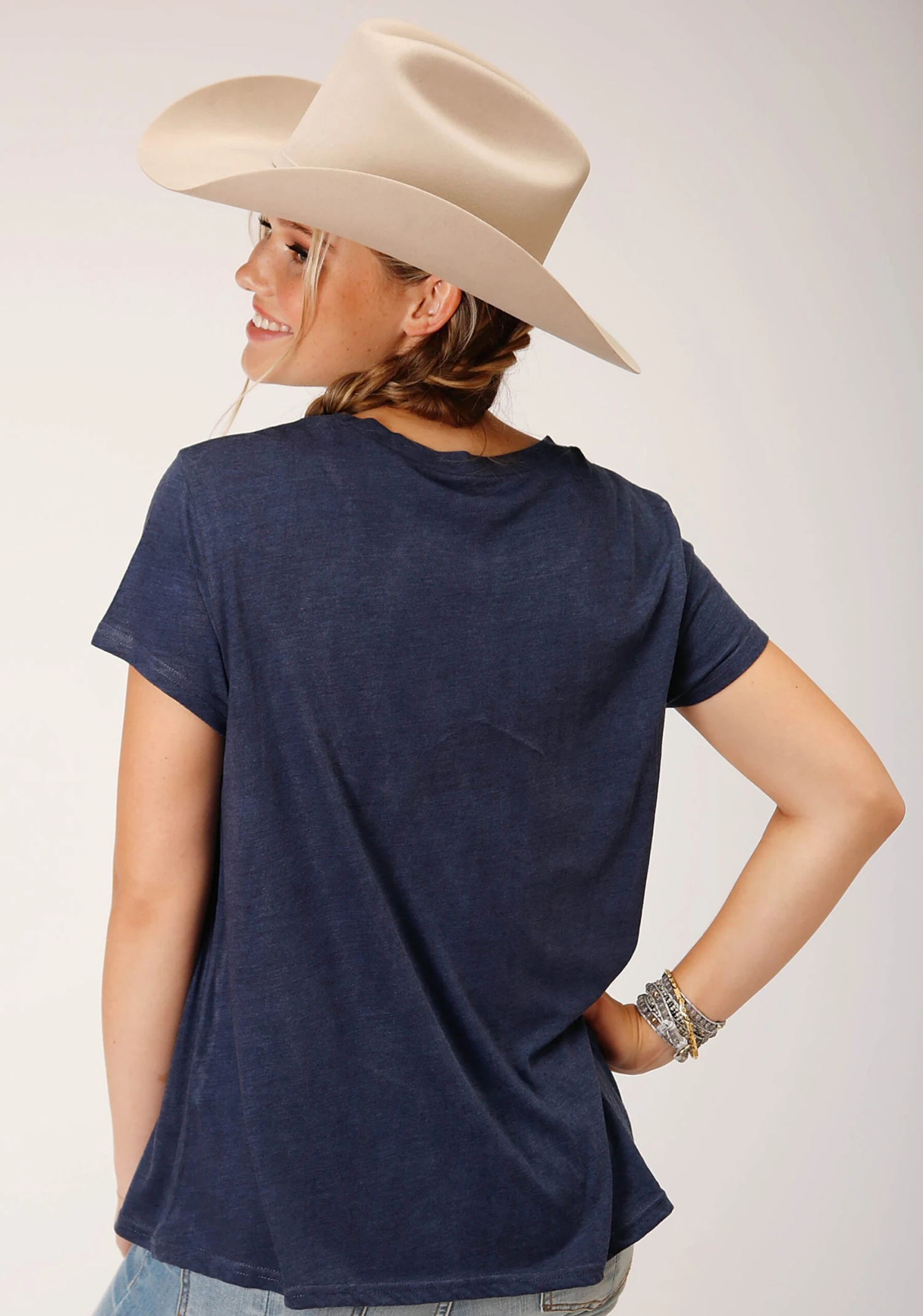 Roper Navy Blue Short Sleeve Tee - Image 3