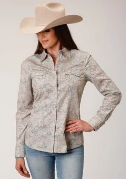 Roper Dot Paisley Long Sleeve Shirt