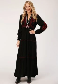 ROPER 1424 RAYON CRINKLE PEASANT DRESS