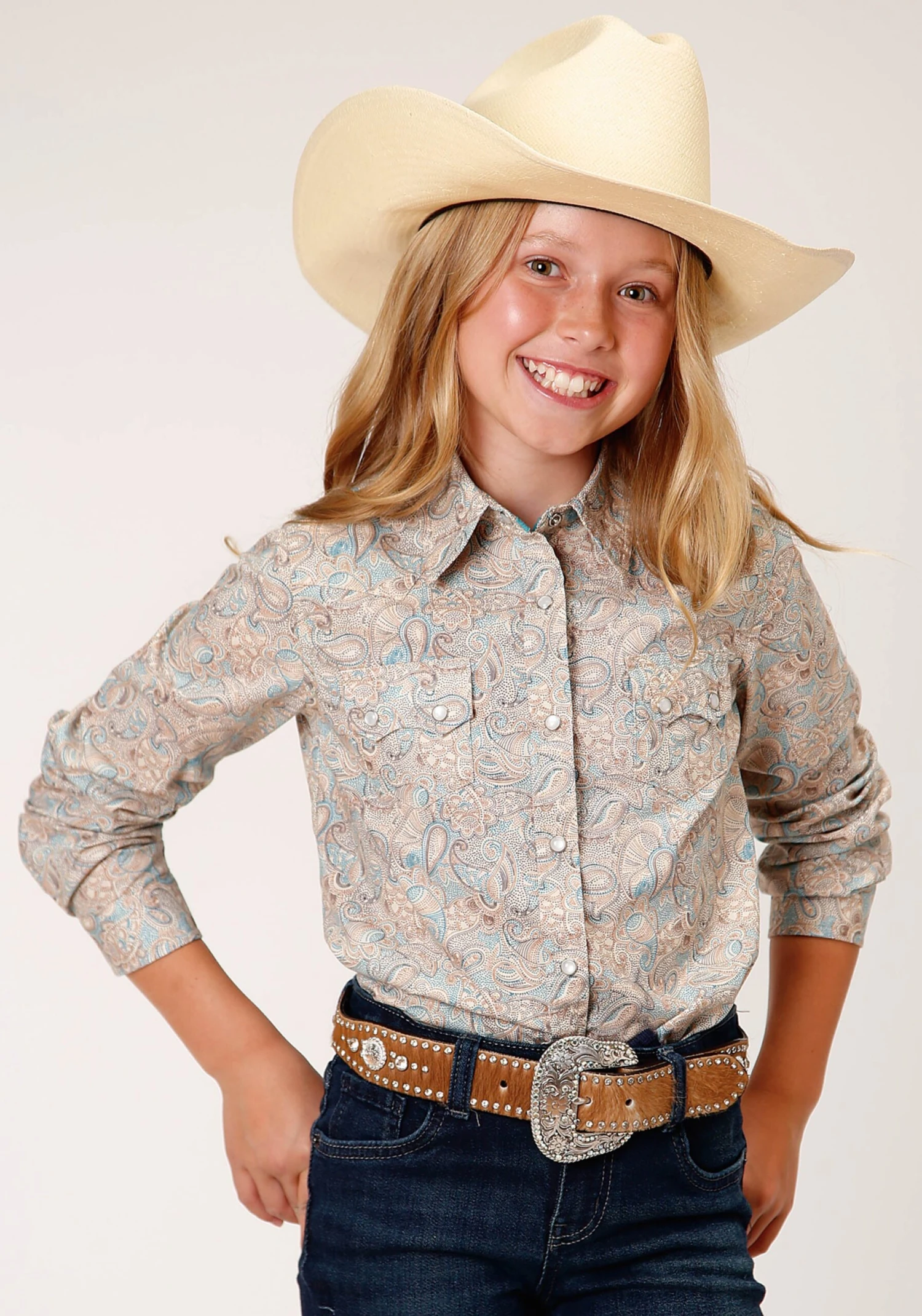 Roper Dot Paisley Long Sleeve Shirt