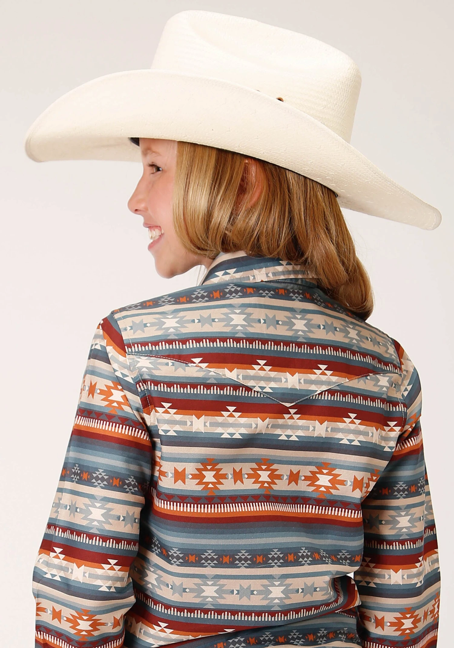 Roper Sandstone Aztec Long Sleeve Shirt - Image 3