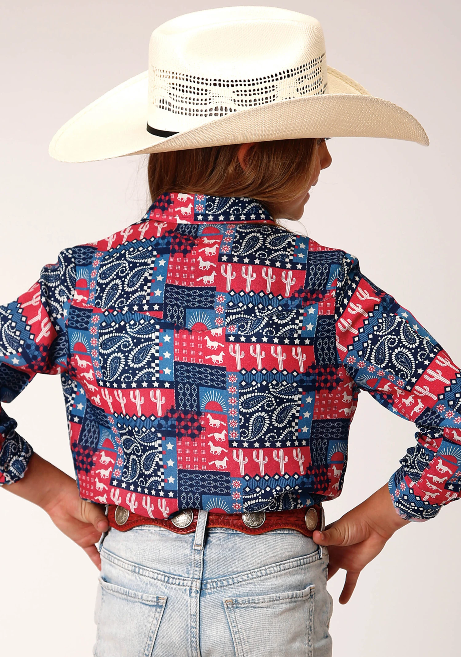 Roper Bandana Print Rayon Western Blouse - Image 3