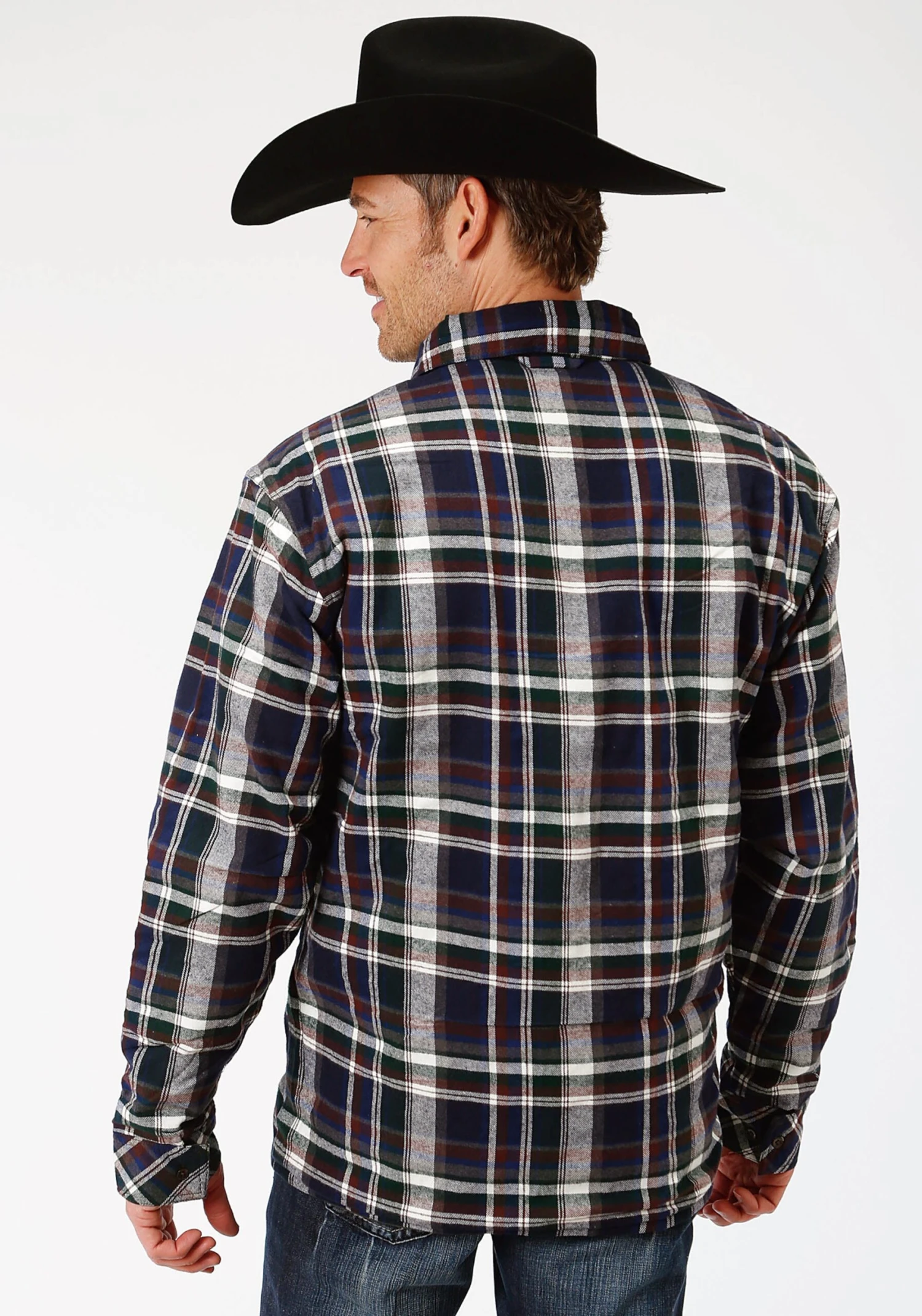 ROPER REVERSABLE POLY-FLANNEL JACKET - Image 3