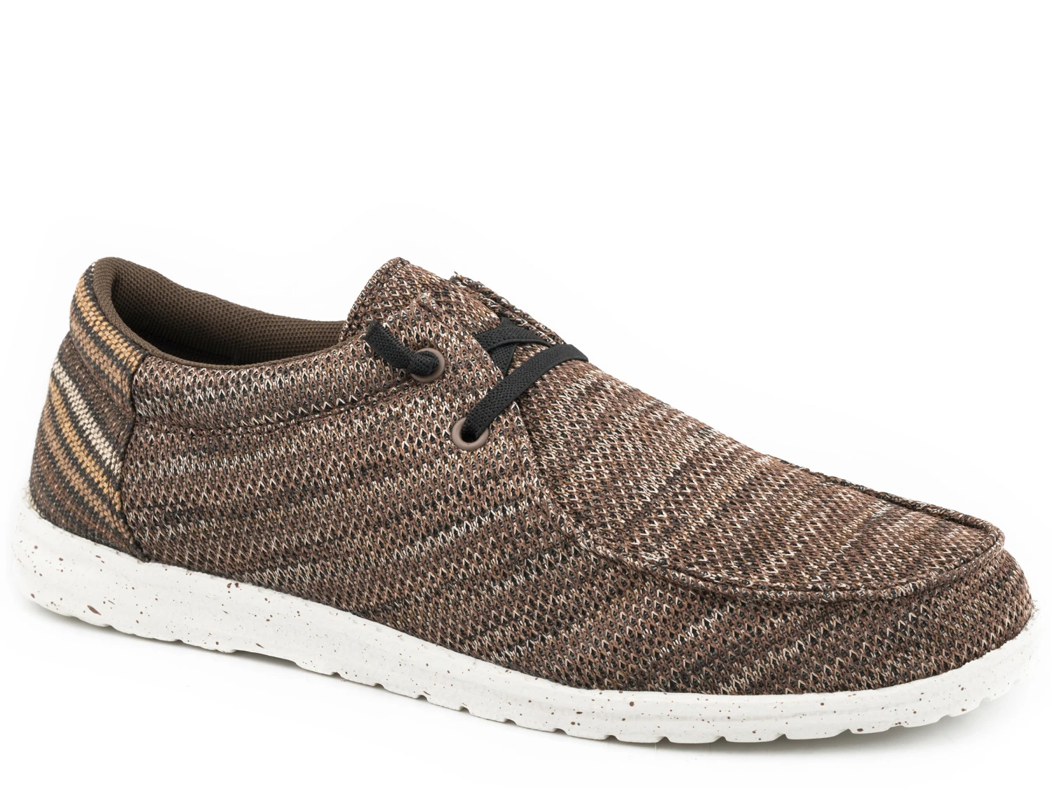 ROPER BROWN UPPER WITH MULTI STRIPED HEEL