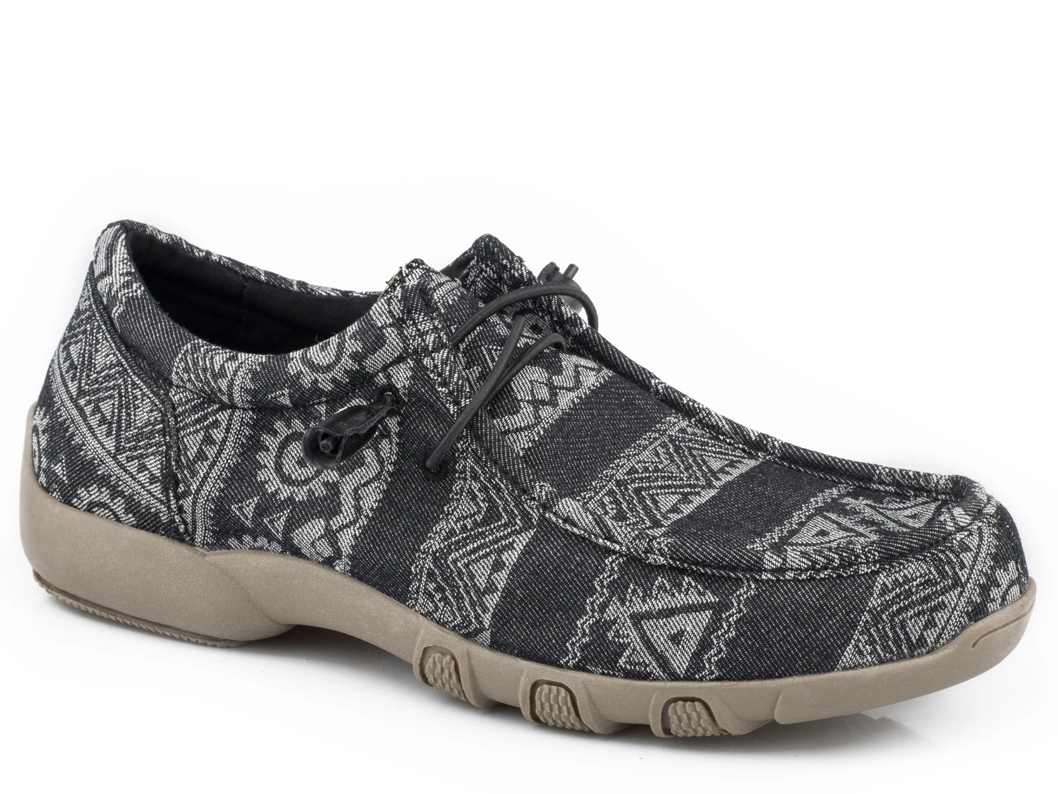 ROPER DRIVING MOC LACE UP FABRIC UPPER