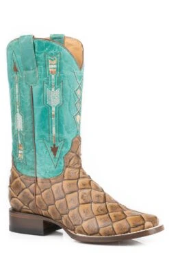 ROPER SQ TOE FAUX EXOTIC 11" SHAFT REST INSOLE