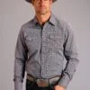 Stetson Chevron Long Sleeve Snap
