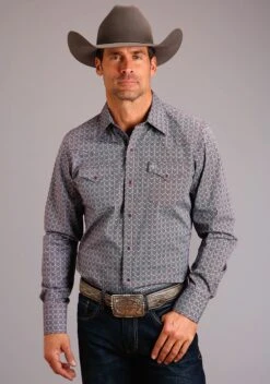 Stetson Chevron Long Sleeve Snap