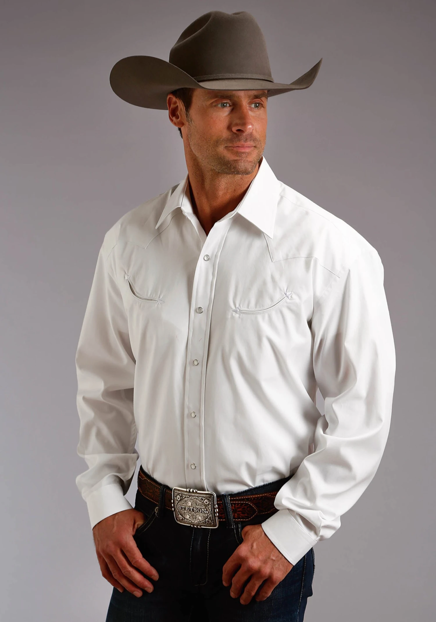 STETSON SNAP 2 POCKET SOLID - Image 2