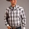 Stetson Smoke Ombre Long Sleeve Snap