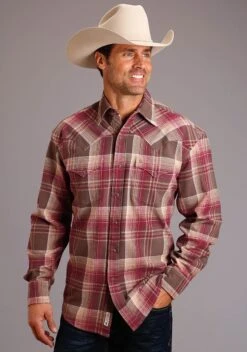 Stetson Brushed Twill Long Sleeve Shirt