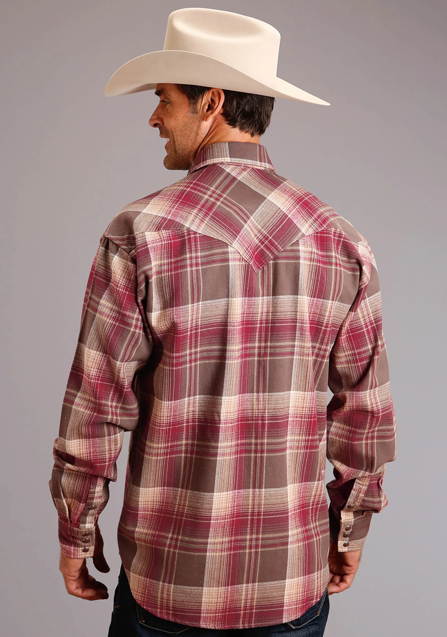 Stetson Brushed Twill Long Sleeve Shirt - Image 2
