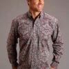 Stetson Medallion Paisley Long Sleeve Shirt