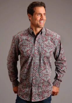 Stetson Medallion Paisley Long Sleeve Shirt