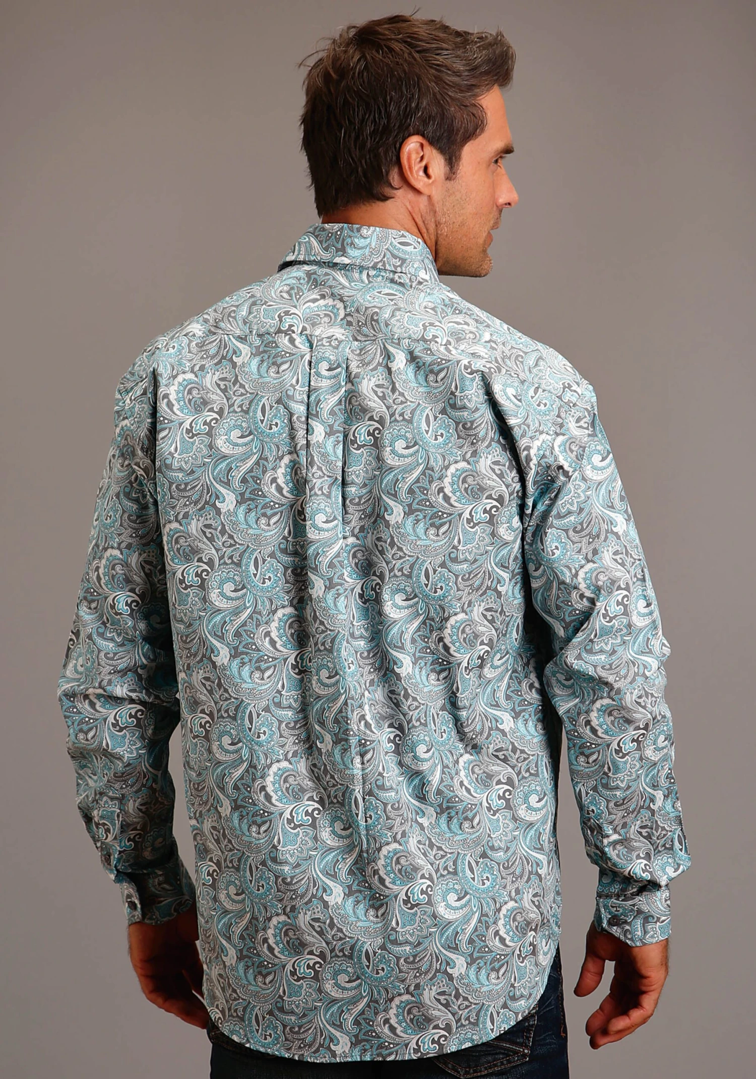 Stetson Silver Sage Long Sleeve Button - Image 2