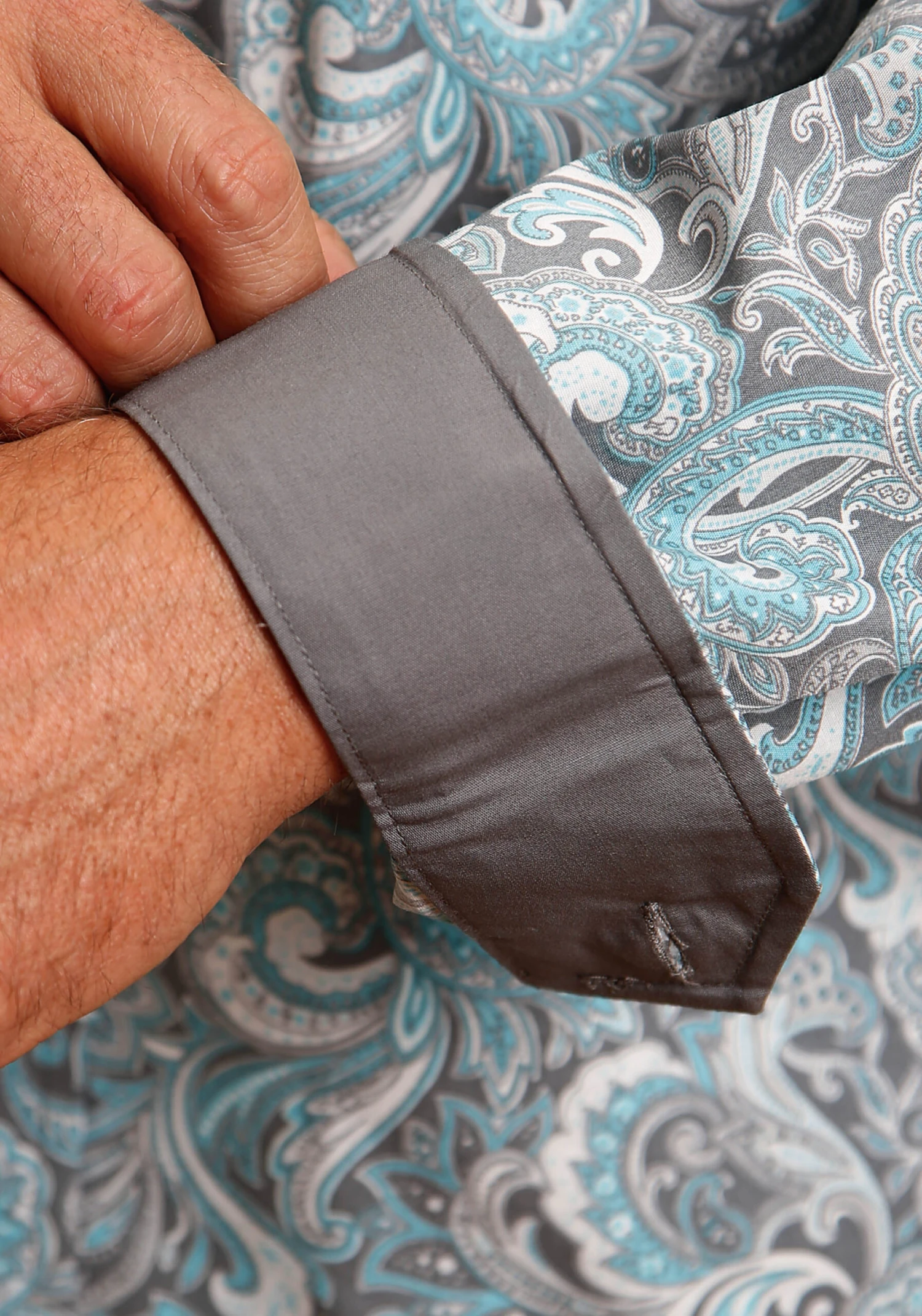 Stetson Silver Sage Long Sleeve Button - Image 3