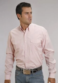 STETSON BUTTON 2 POCKET SOLID