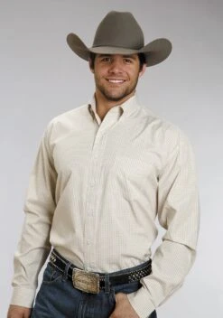 STETSON BUTTON 1 POCKET PLAID