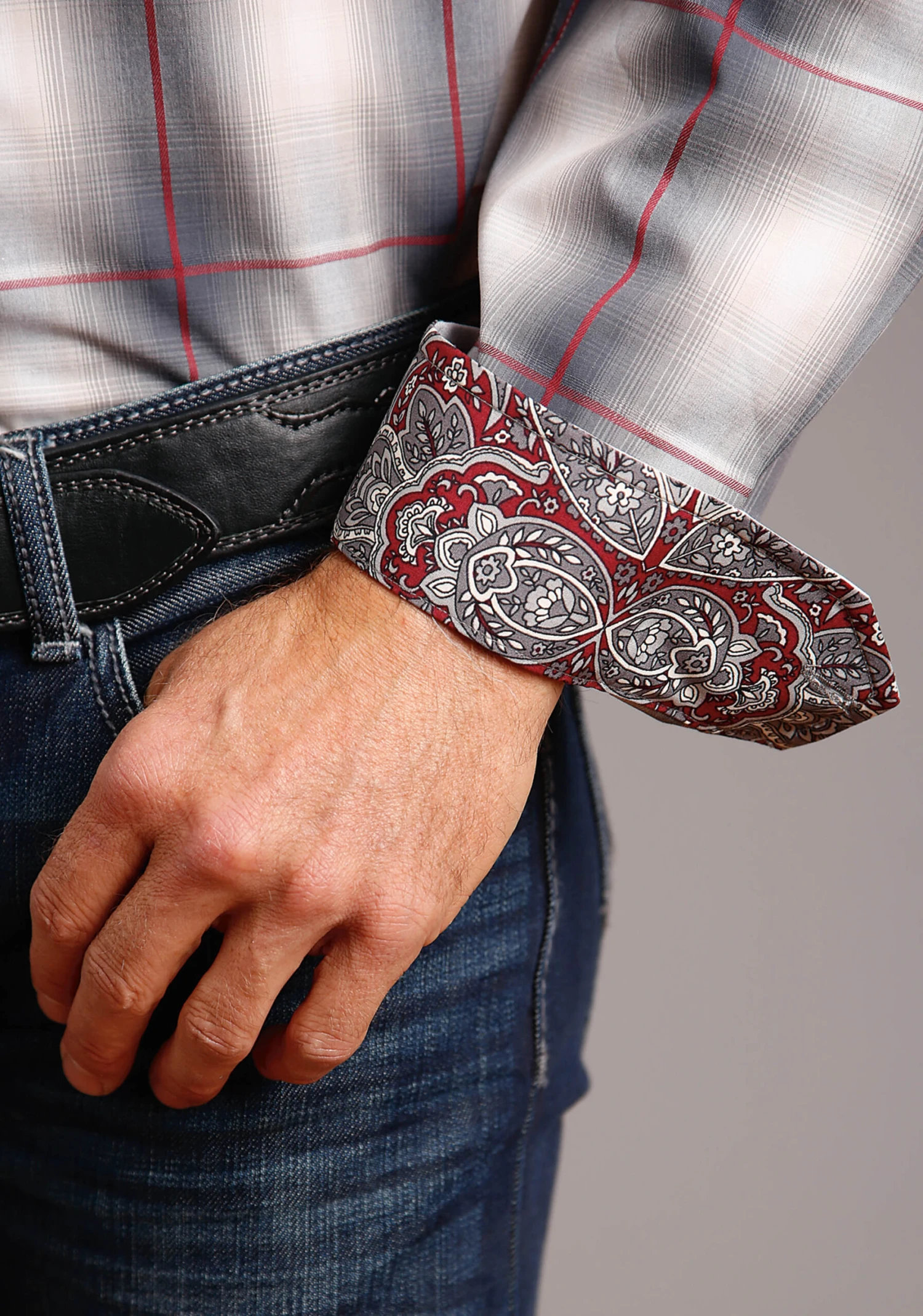 Stetson Smoke Ombre Long Sleeve Shirt - Image 3