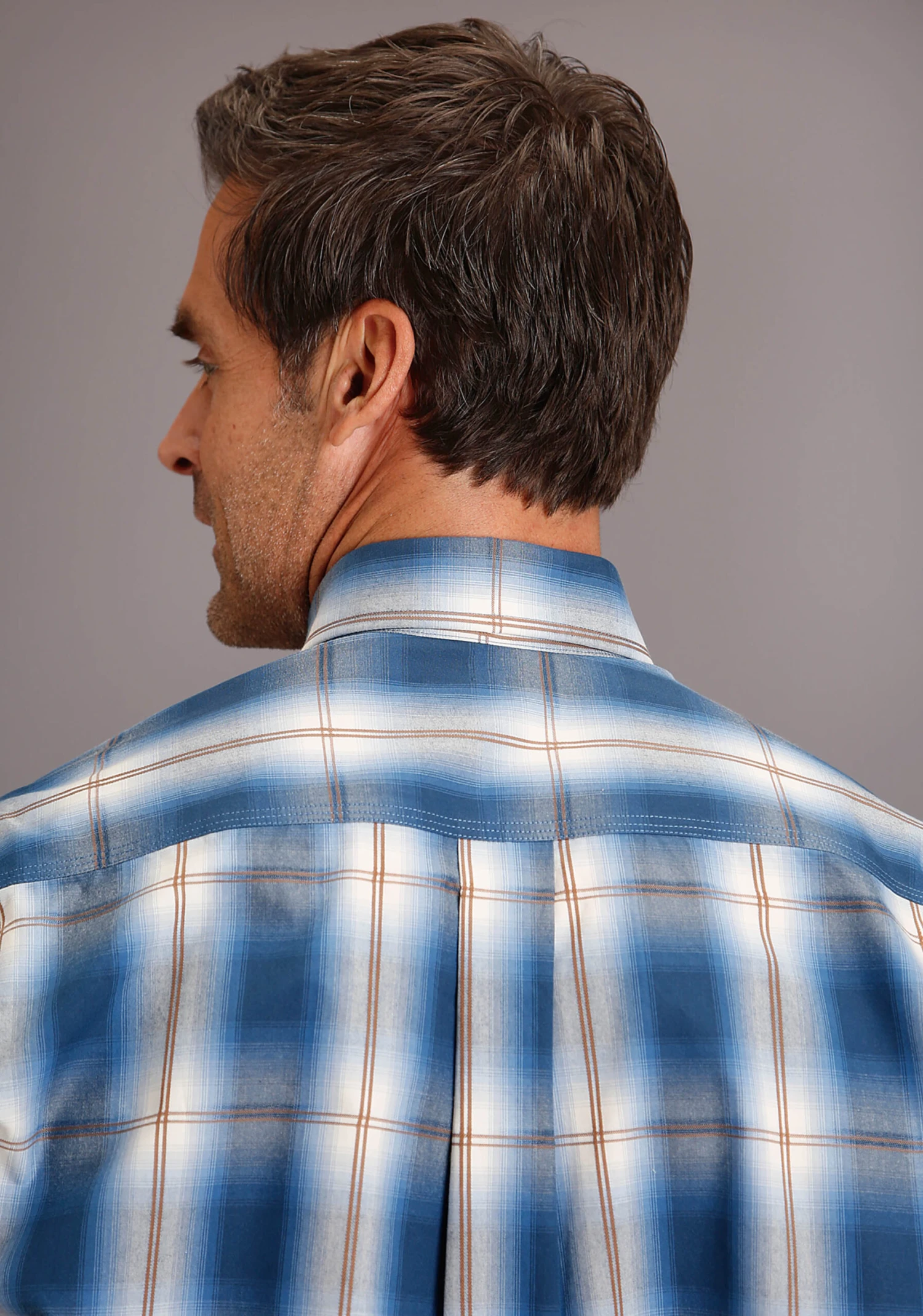 Stetson Indigo Ombre Long Sleeve Shirt - Image 2