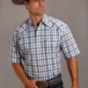 Stetson Blue Diamond Dobby Short Sleeve Shirt