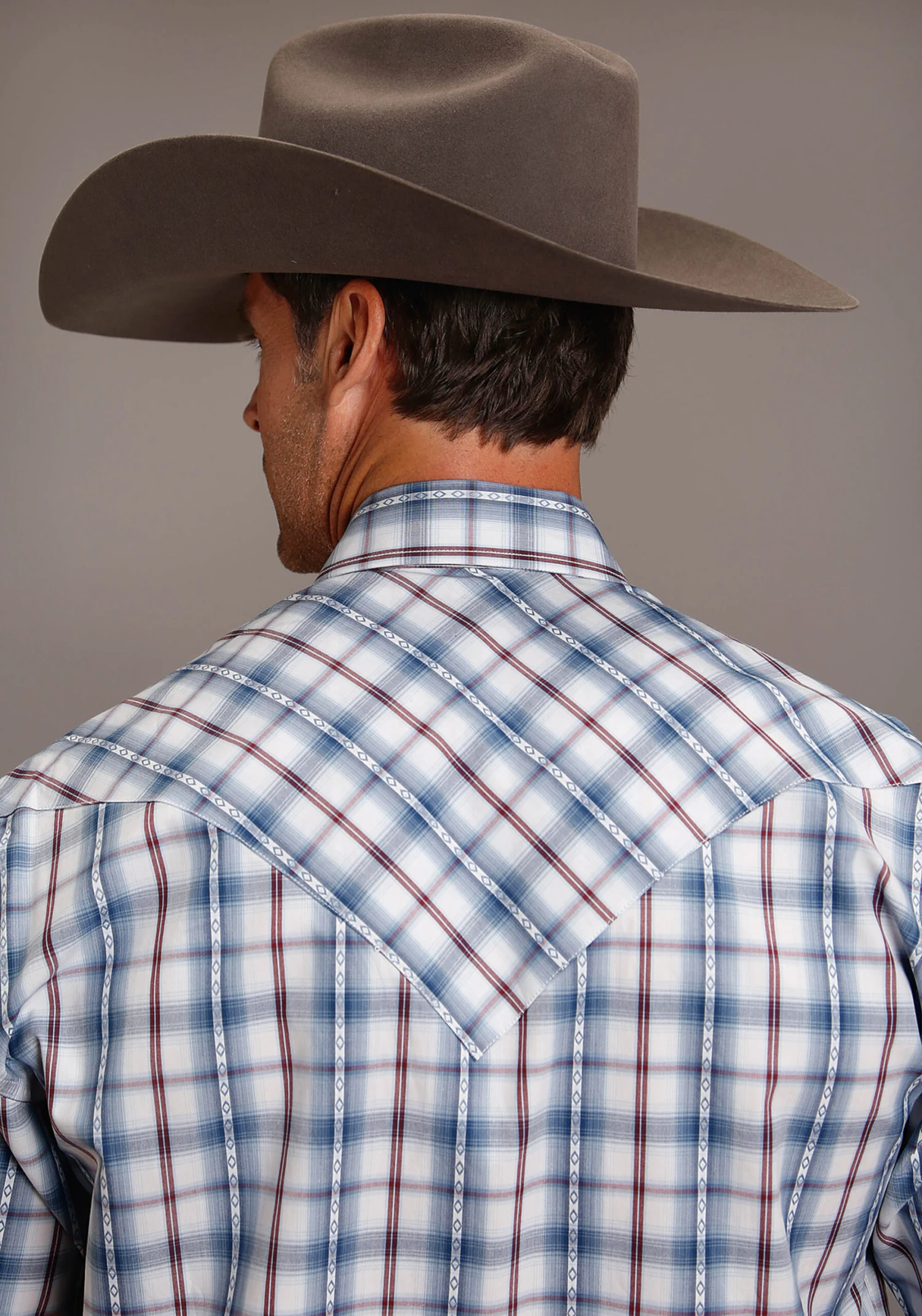 Stetson Blue Diamond Dobby Short Sleeve Shirt - Image 2