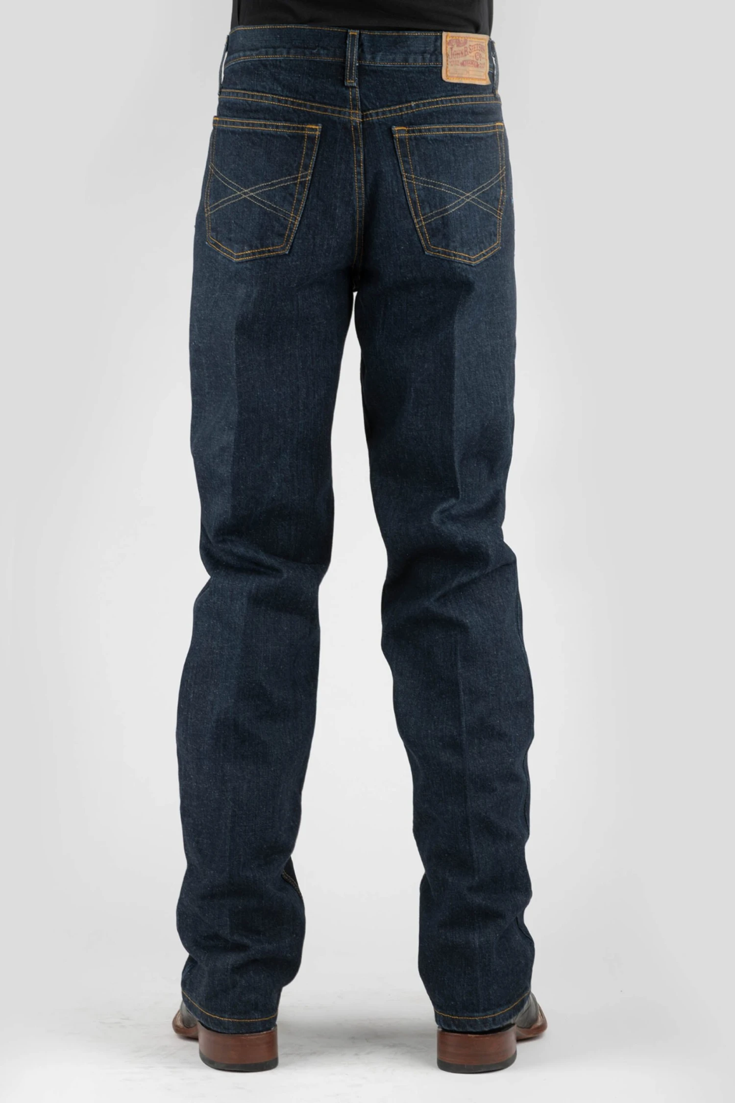 Stetson "X" EMB ON BACK POCKET DARK WASH - Image 2