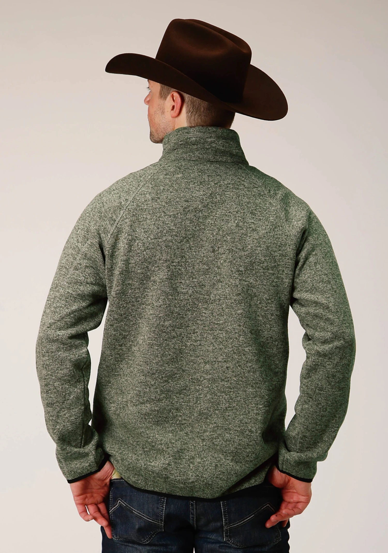 Stetson 1355 BONDED SWEATER KNIT PULLOVER-GRN - Image 2