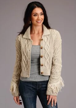 Stetson Cream Cardigan Sweater