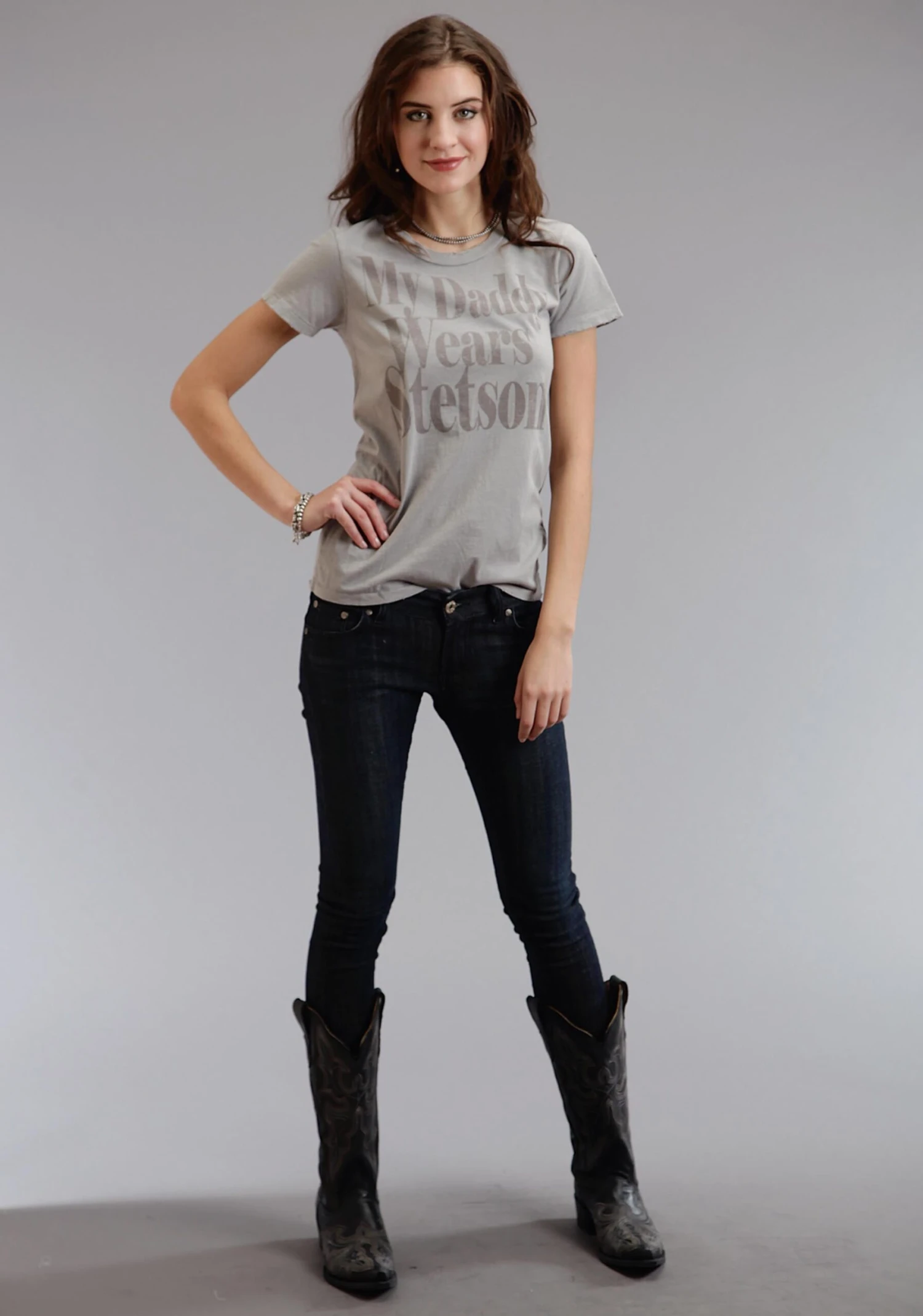 STETSON LADIES SHORT SLEEVE T-SHIRT - Image 2