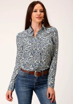 Stetson Indigo Tapestry Long Sleeve Shirt