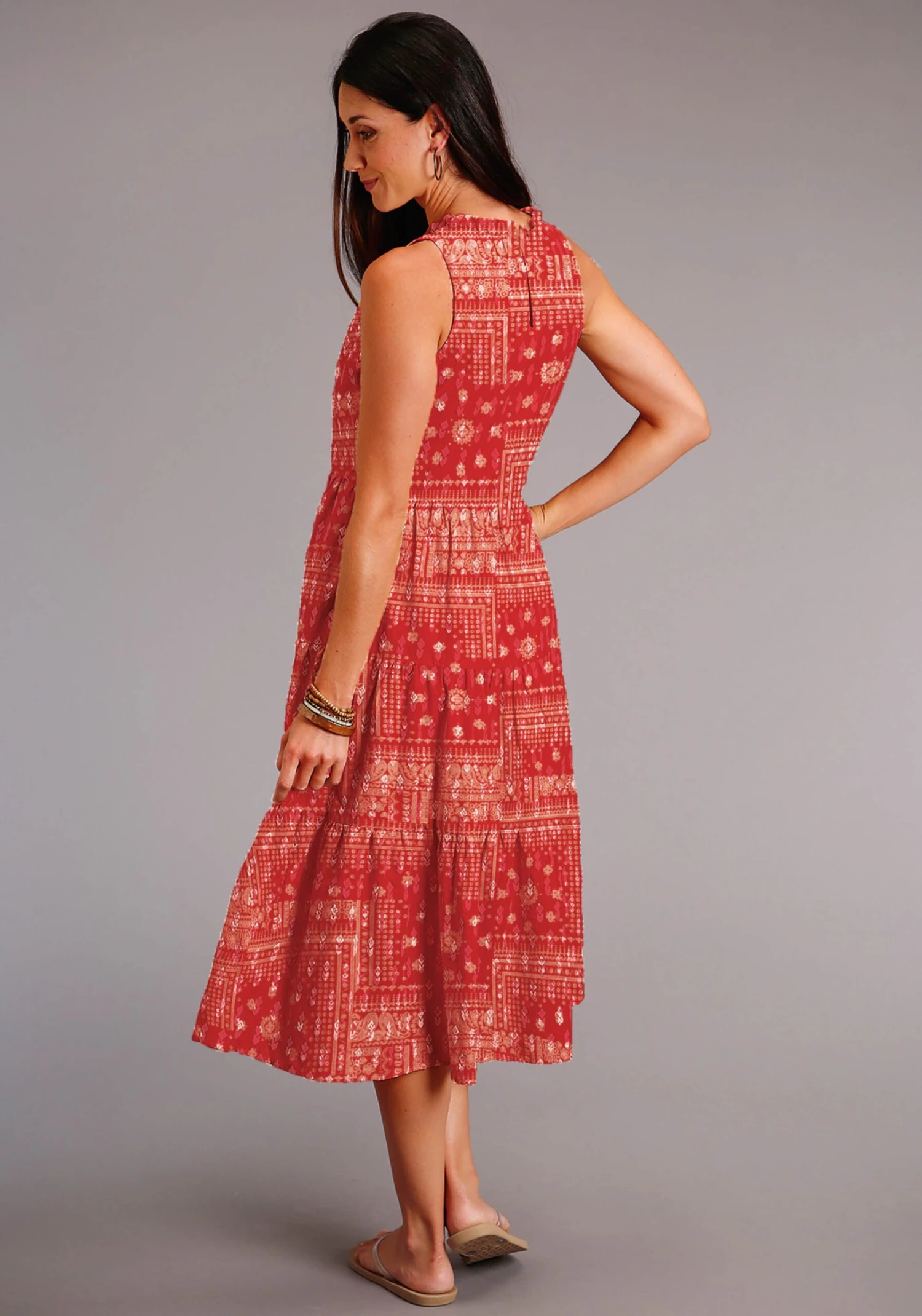 Stetson Bandana Patchwork Rayon Dress - Image 2