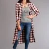 Stetson 1270 GAUCH PLAID LS SHIRT DRESS