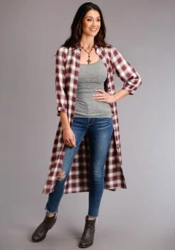 Stetson 1270 GAUCH PLAID LS SHIRT DRESS