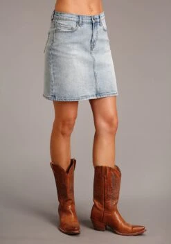 Stetson Light Blue Denim Skirt