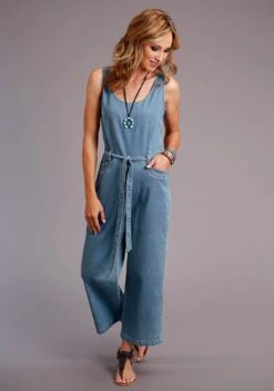 Stetson Tencel Denim Tank Style Jump Suit