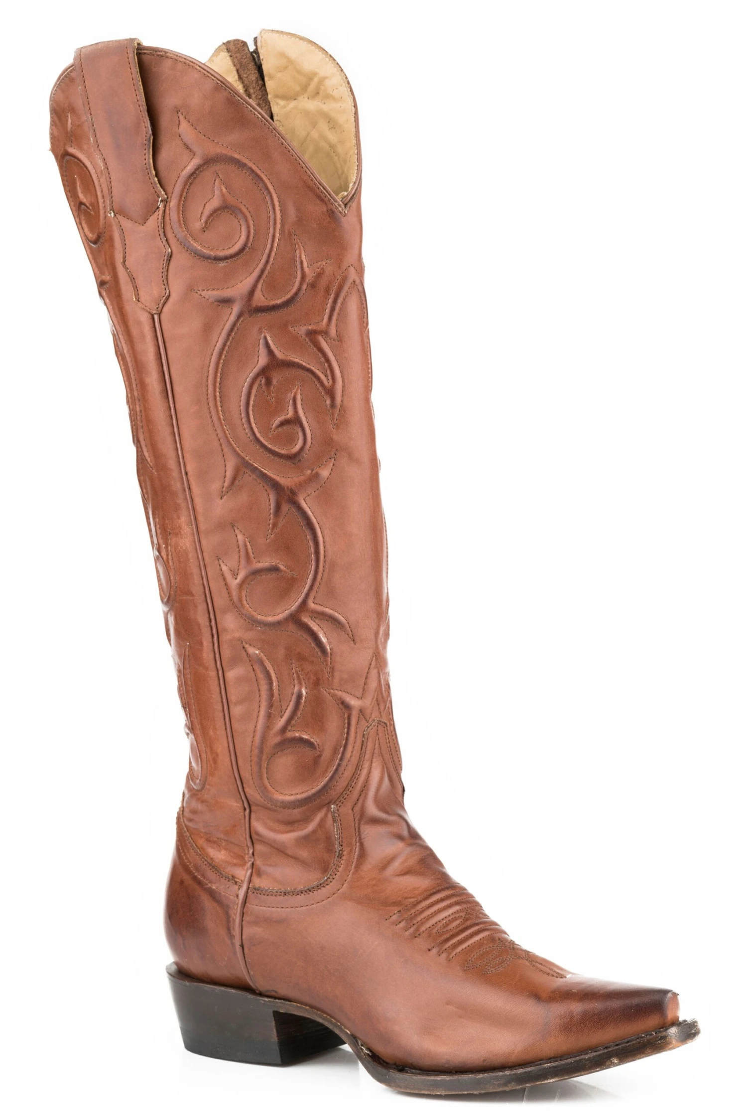 Stetson TALL SHAFT* SNIP TOE * STACKED HEEL