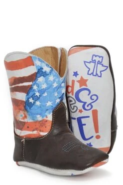 Red, White & Cute Americana Infant Boots