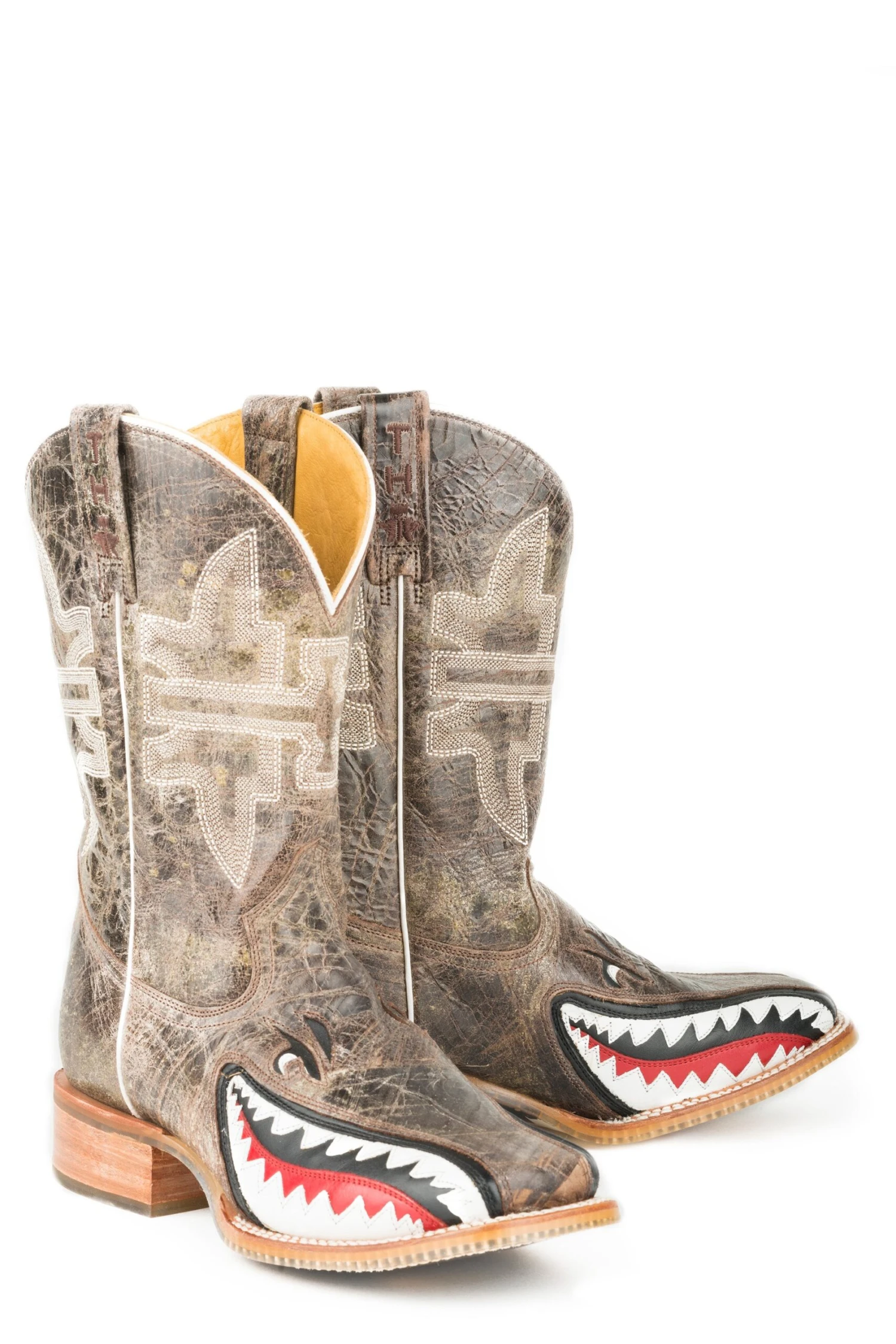 Tin Haul "Gnarly Shark" Square Toe Boot - Image 4